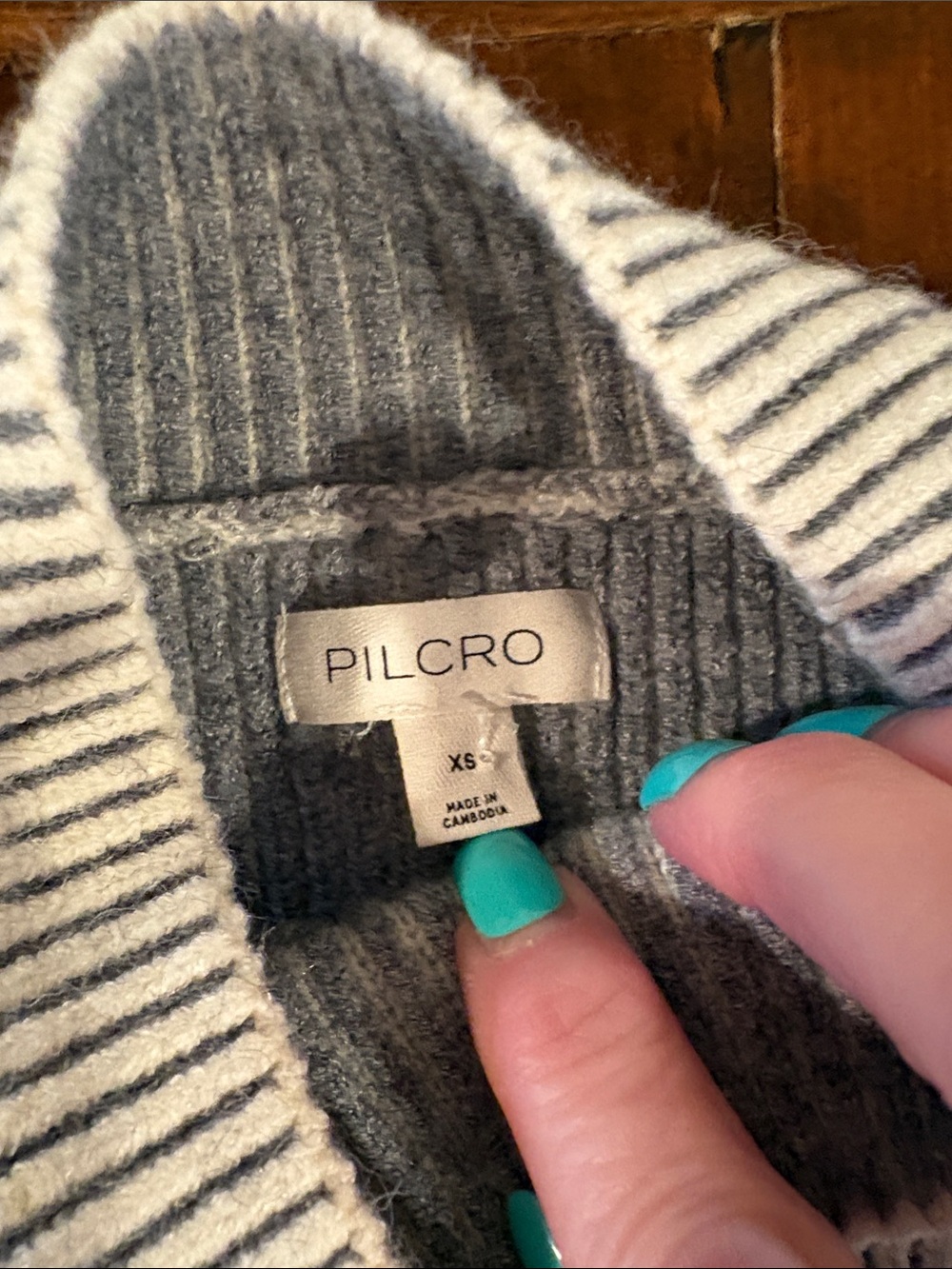 NWT Pilcro Ribbed Crop Sweater Tank Size XS - Picture 10 of 11